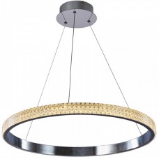 Φωτιστικό Κρεμαστό LED 56W 230V 4500lm 3000Κ Θερμό Φως σε Χρώμιο 6033-B-CH